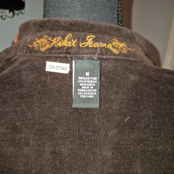 Gilbert Jeans Brown Embroidered Corduroy Blazer (8) - Picture 4 of 5
